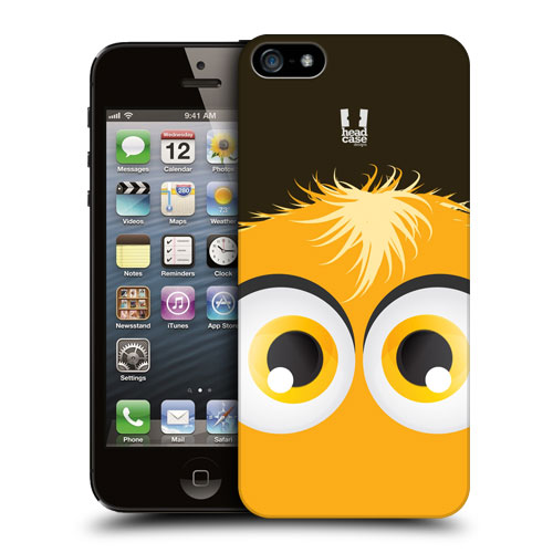HEAD CASE plastový obal na mobil Iphone 5/5S motiv smajlík žlutý