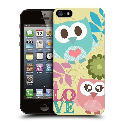 HEAD CASE plastový obal na mobil Iphone 5/5S motiv zamilované sovičky 
