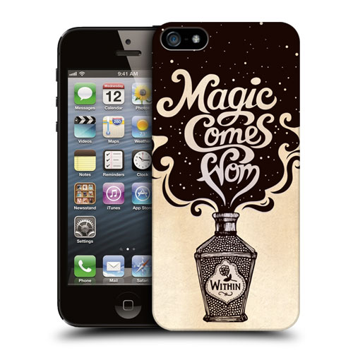 HEAD CASE plastový obal na mobil Iphone 5/5S motiv Introspekce magická láhev
