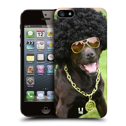 HEAD CASE plastový obal na mobil Iphone 5/5S legrační zvířátka pejsek boháč