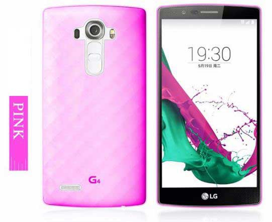Pouzdro, kryt, obal SES ULTRA na mobil LG G4 růžová barva silikon