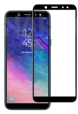 3D Tvrzené Sklo Samsung Galaxy J6 2018 černé okraje