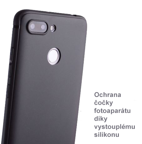 Silikonové pouzdro na mobil Xiaomi Redmi 6 - Forcell Soft - černá barva