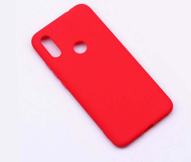 Silikonové pouzdro na mobil Xiaomi Redmi 7 - Basic - červená