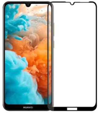 3D Ochranné tvrzené sklo pro mobil Huawei Y6 2019 černé okraje