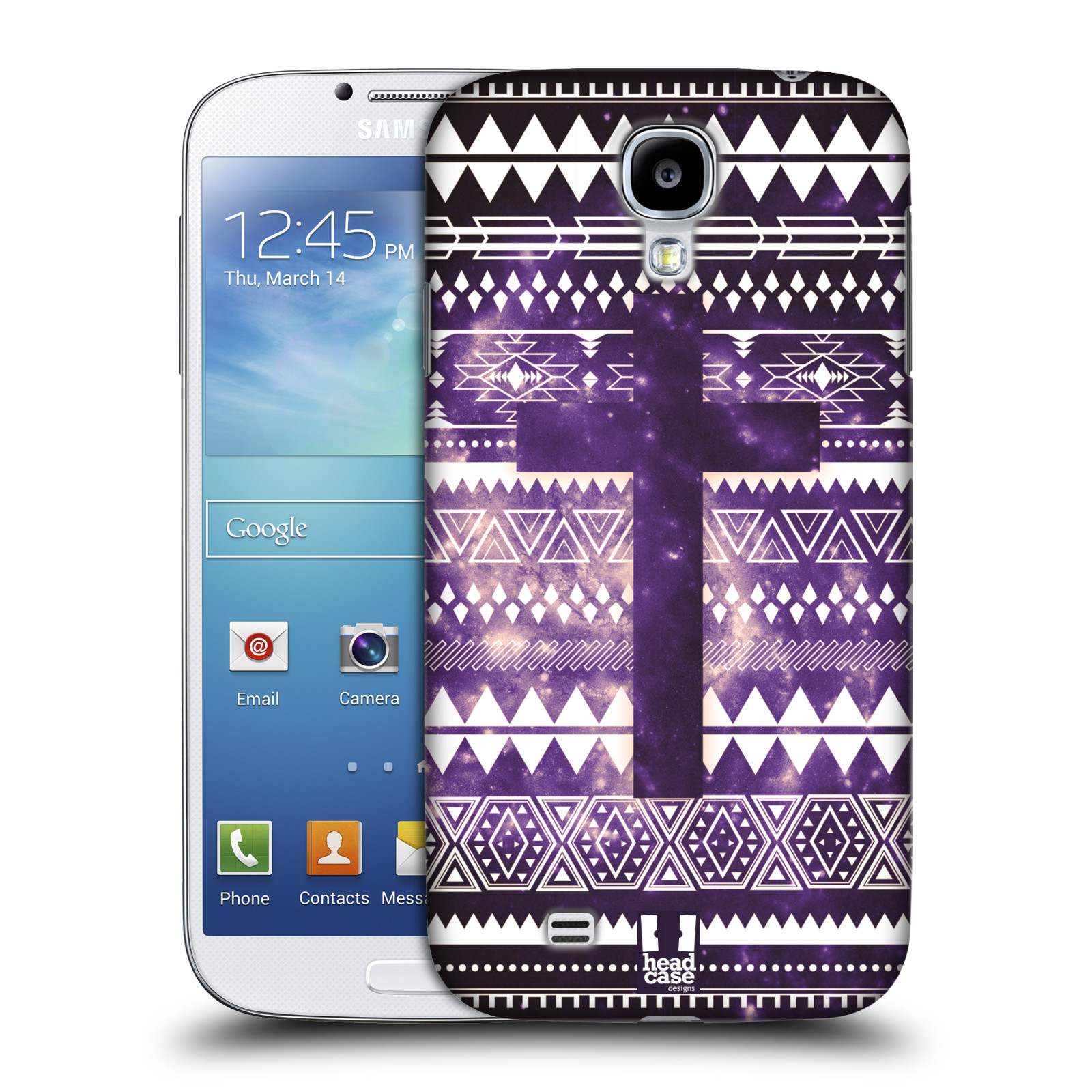 HEAD CASE Pouzdro na mobil Samsung galaxy S4 i9500 aztécký motiv vesmír kříž