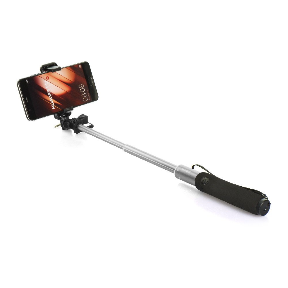 Selfie tyč Remax P5 černá barva s tlačítkem pro focení