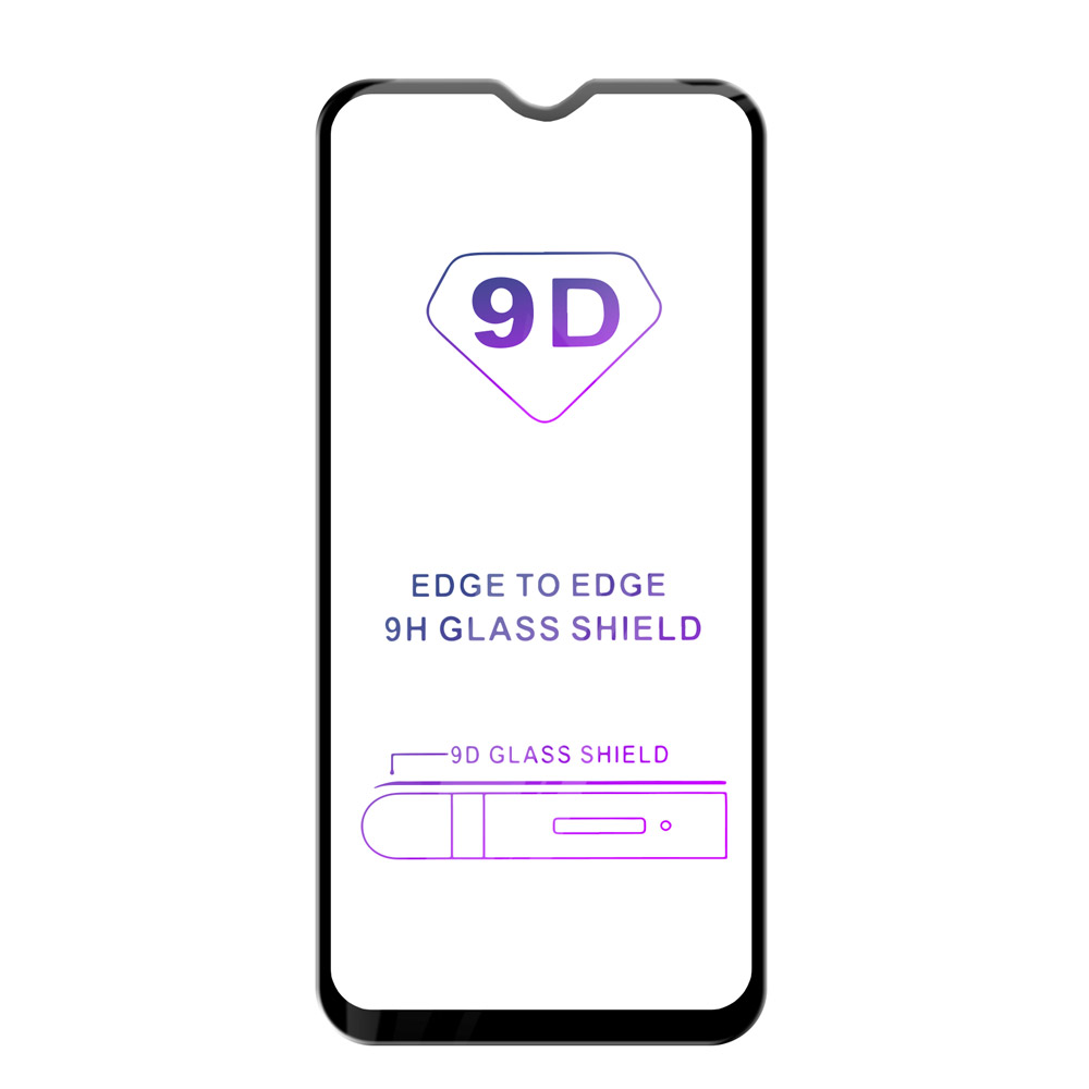 9D Tvrzené ochranné sklo pro mobil Samsung Galaxy A10 černé okraje