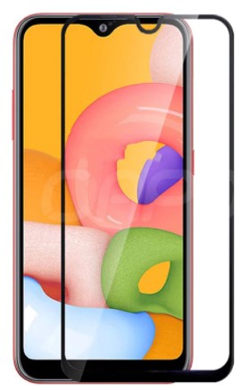 3D Tvrzené, ochranné sklo pro mobil Samsung Galaxy A31 černé okraje