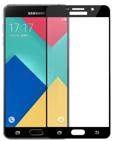 3D Tvrzené, ochranné sklo pro mobil Samsung Galaxy A5 2017 černé okraje