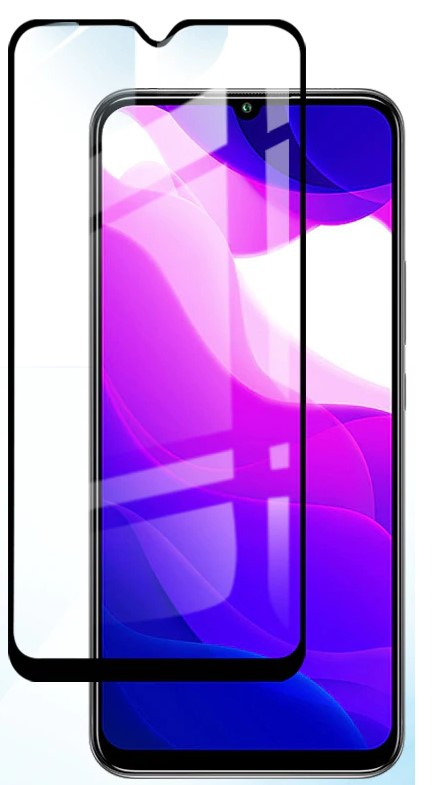 3D Tvrzené, ochranné sklo pro mobil Xiaomi Mi 10 Lite černé okraje