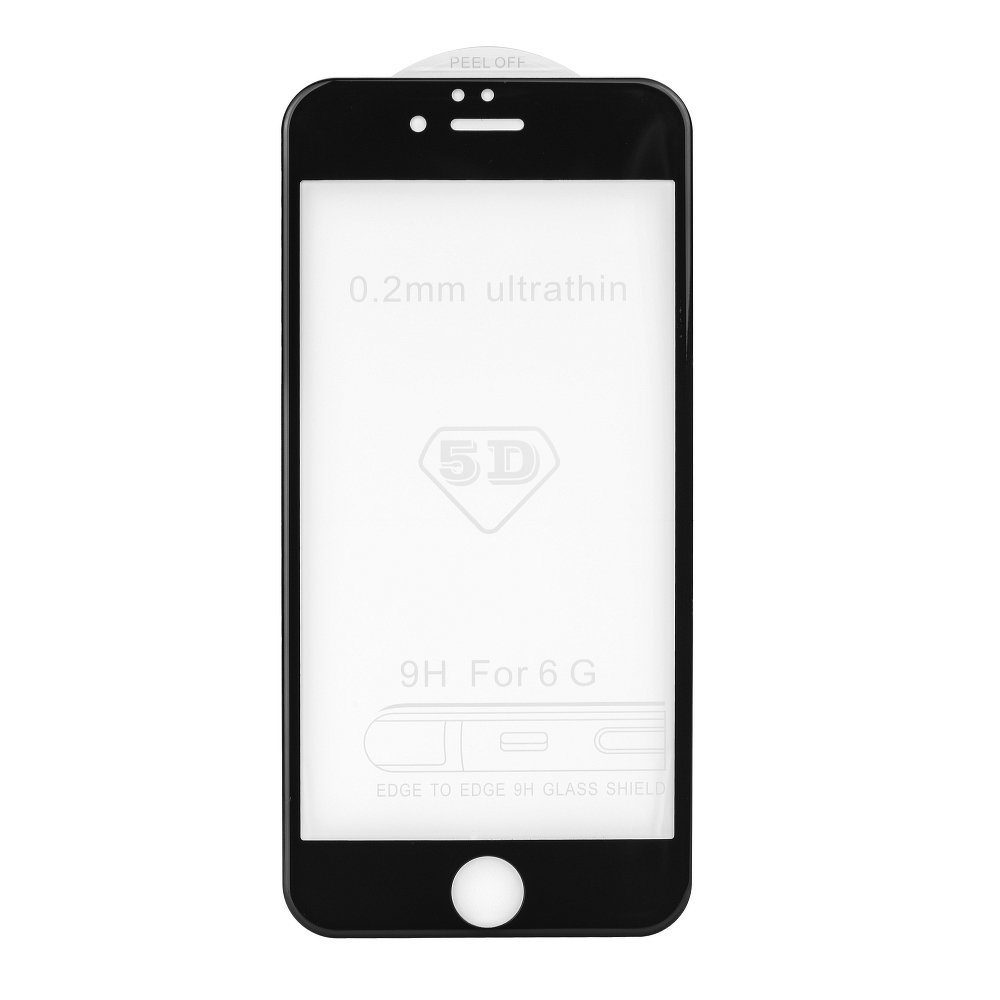 3D Tvrzené, ochranné sklo pro mobil Apple Iphone 7/8/SE2020 černé okraje