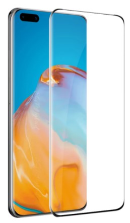 3D Ochranné tvrzené sklo pro mobil Huawei P40 PRO černé okraje