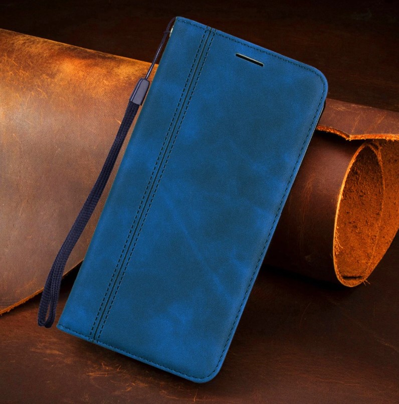 Wallet pouzdro na mobil Huawei Y6 Prime 2018 modré