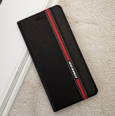 Wallet pouzdro na mobil Huawei Y6 Prime 2018 červená, černá