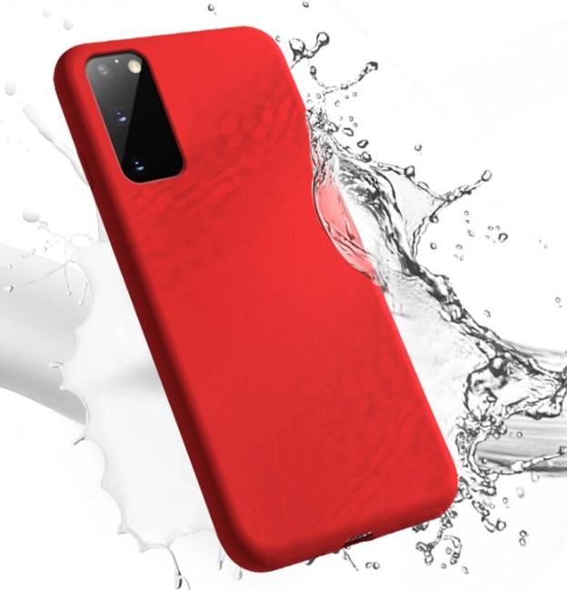 Silikonový obal na mobil Xiaomi Poco M3 - červená barva