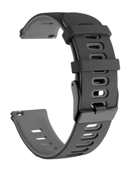 Dvoubarevný řemínek pro hodinky Garmin VivoActive 4 černá a šedá