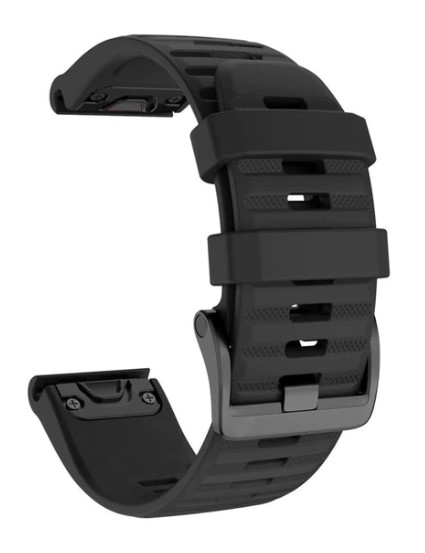 Černý řemínek pro hodinky Garmin Fenix 5X / 6X / 7X