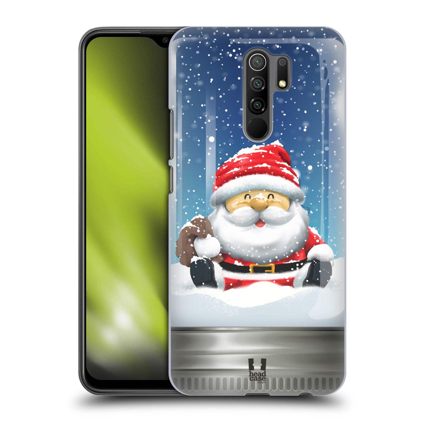 HEAD CASE plastový obal na mobil Xiaomi Redmi 9 vzor Vánoce v těžítku SANTA