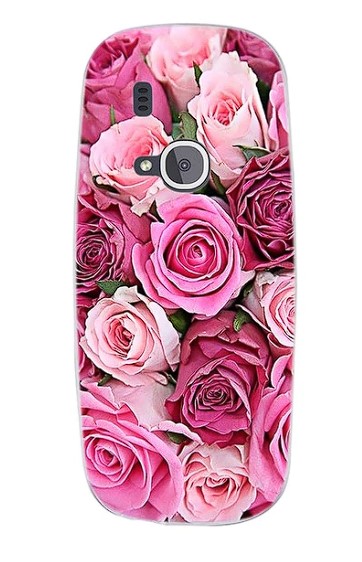 Silikonové pouzdro Nokia 3310 (2017) růžové růže
