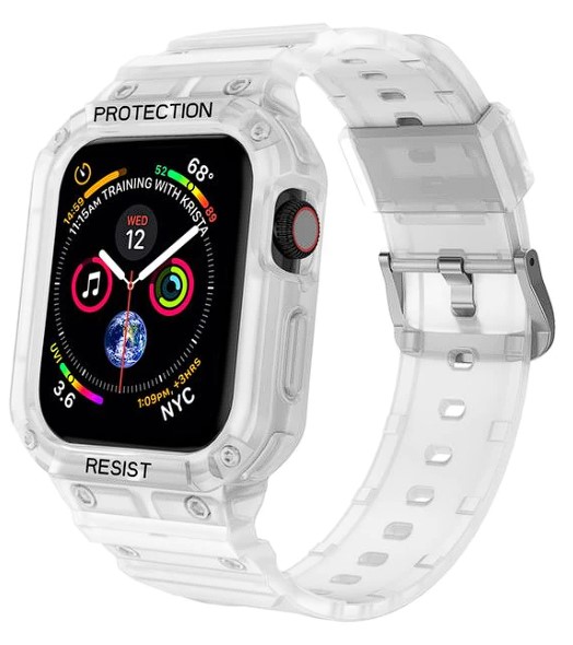 Kryt s řemínkem pro Apple Watch 38,40,41 mm průhledný