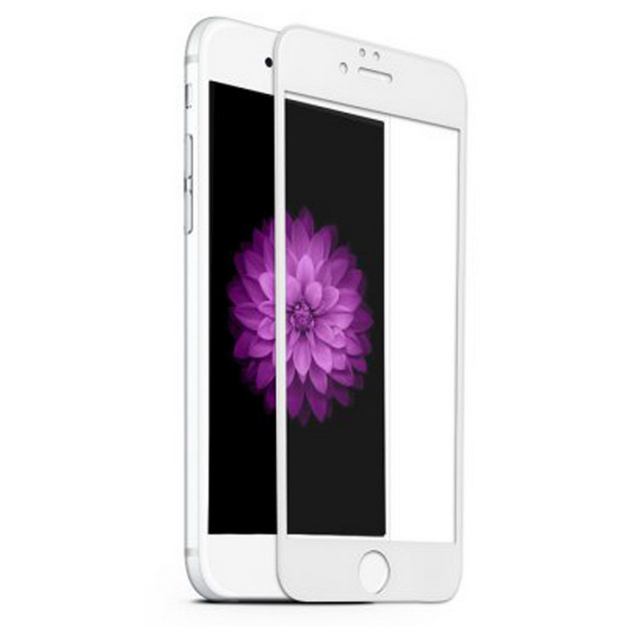 3D Tvrzené Sklo pro Apple Iphone 6 PLUS plné krycí sklo bílé okraje