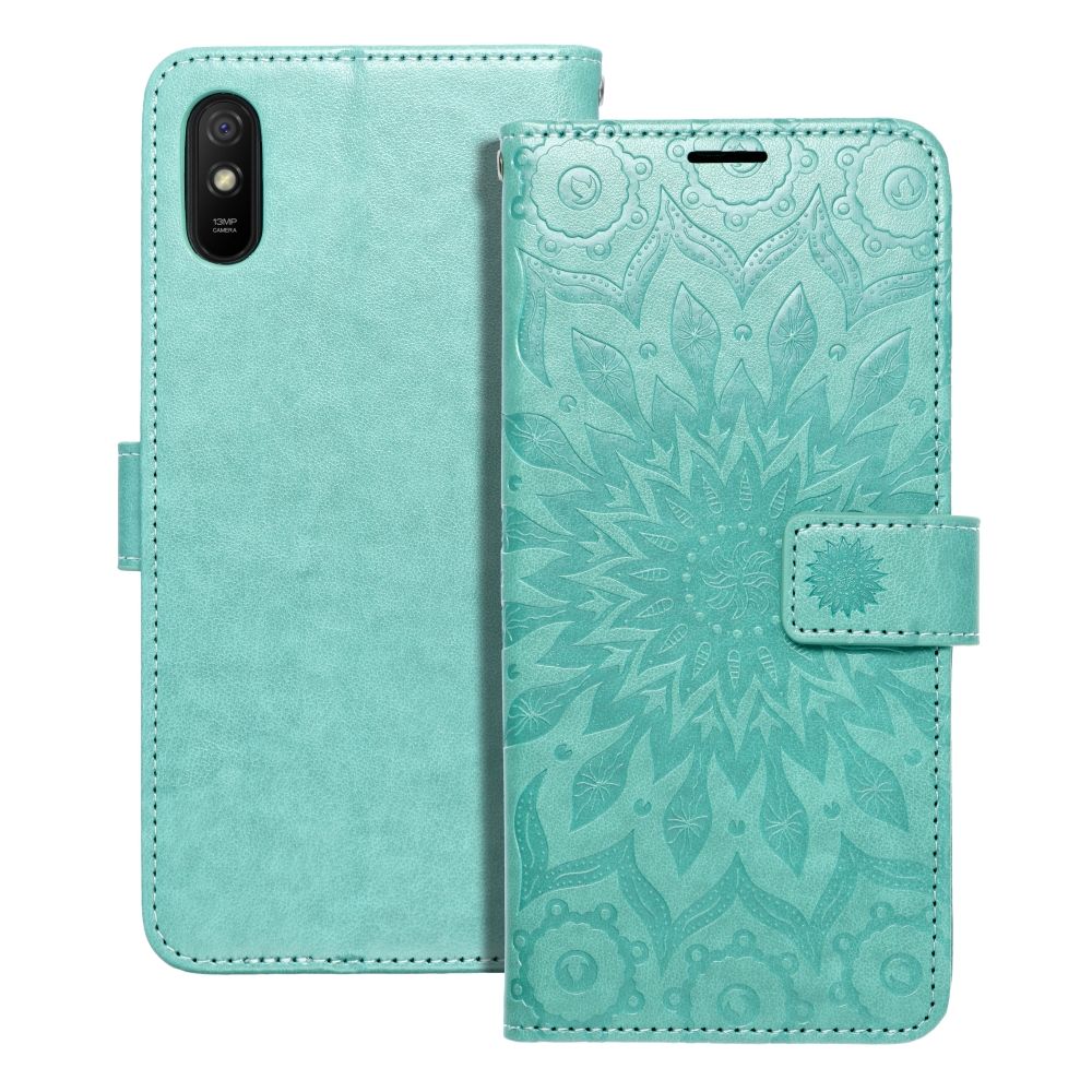 Pouzdro Mezzo pro mobil Xiaomi Redmi 9A / 9AT mandala zelená