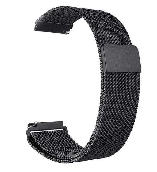 Černý řemínek pro Garmin Vivoactive 4S Milánský styl