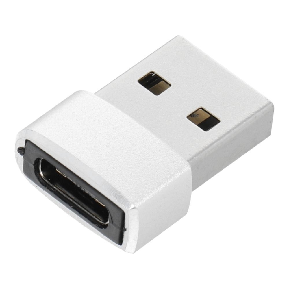 Adaptér typu C na USB A, stříbrný