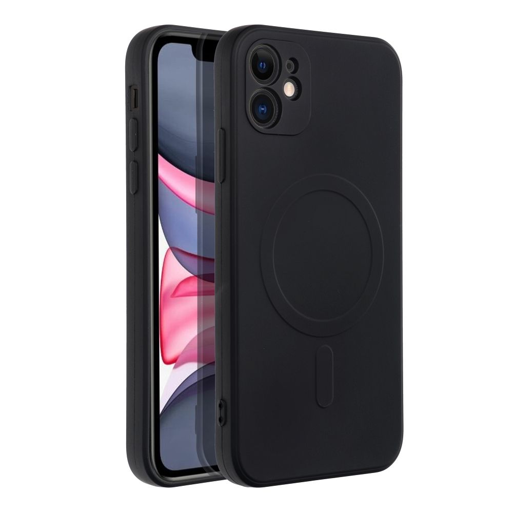 Silikonový obal na mobil Apple Iphone 11 černý - MagSafe