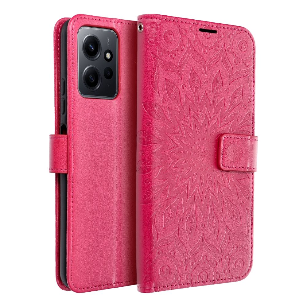 Magnetické pouzdro pro mobil Xiaomi Redmi Note 12 4G purpurová mandala