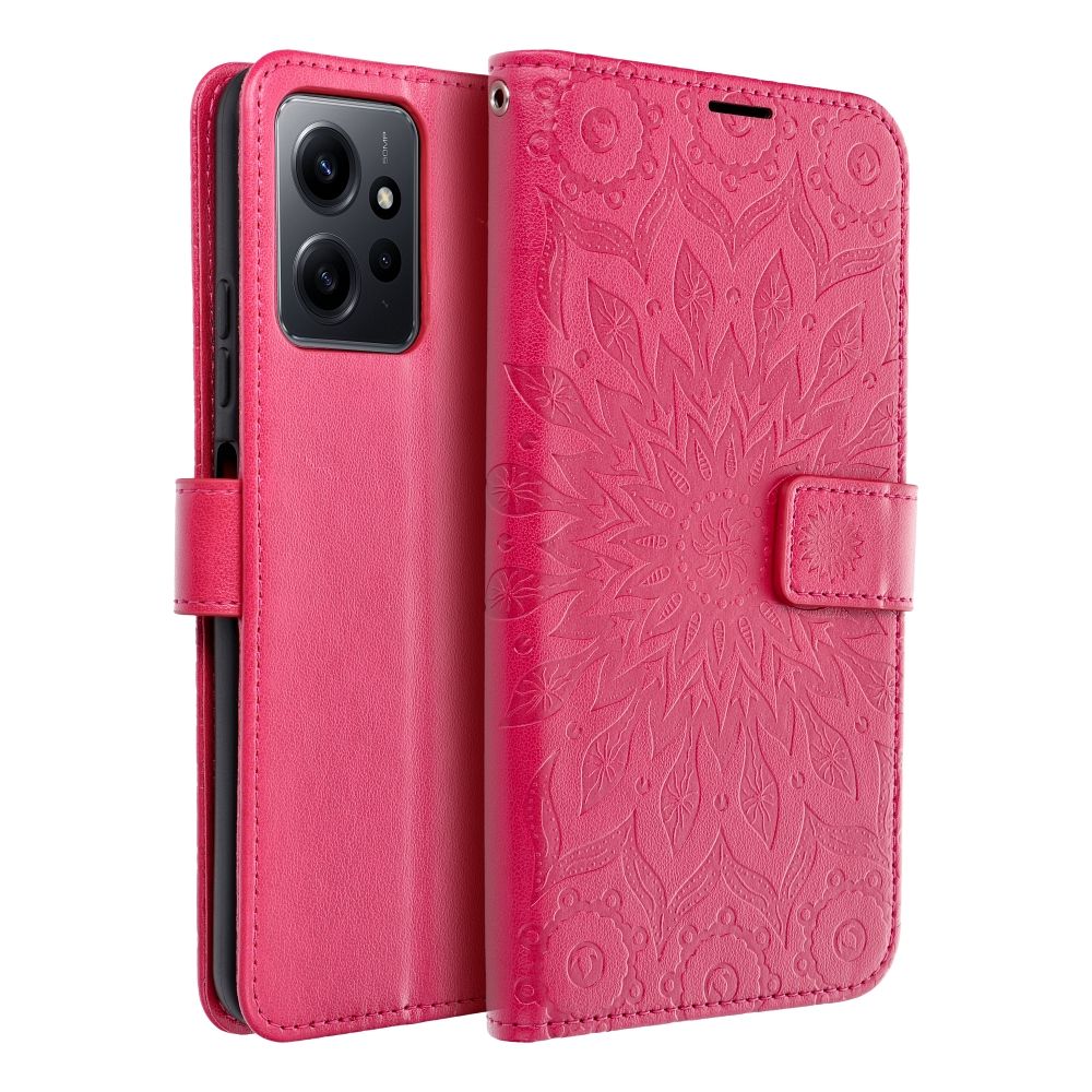 Magnetické pouzdro pro mobil Xiaomi Redmi Note 12 4G purpurová mandala