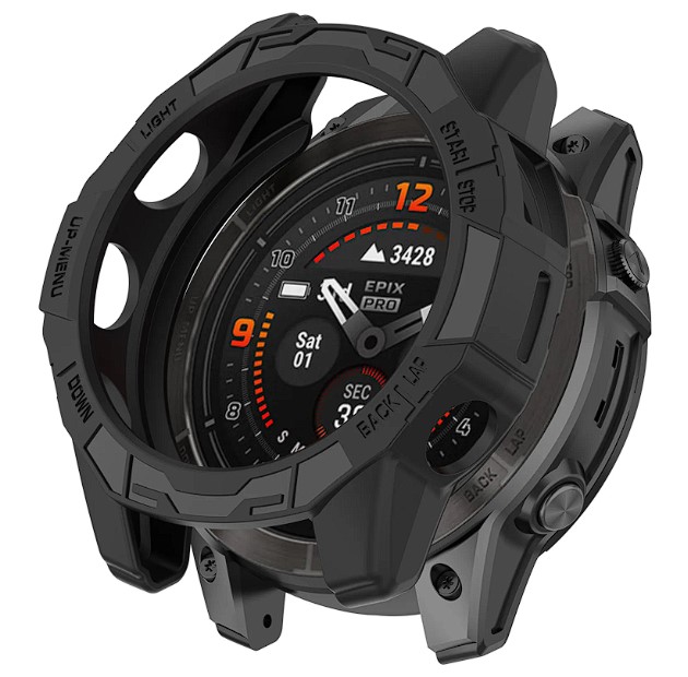 Silikonové pouzdro, obal pro Garmin Fenix 7X / 7X PRO černý silikon