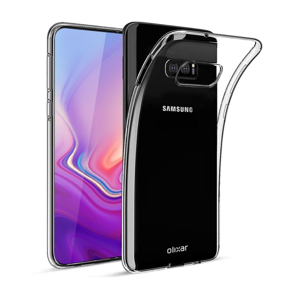 Zadní silikonový obal, kryt pro mobil Samsung Galaxy S10e čirý
