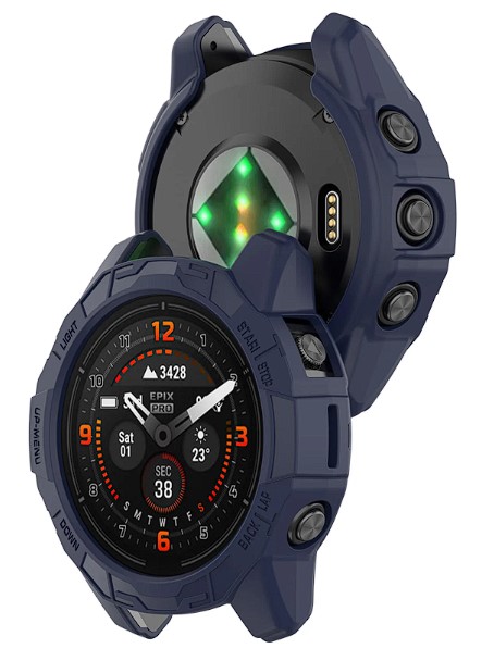 Silikonové pouzdro, obal pro Garmin Fenix 7 / 7 PRO modrý silikon