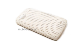 Obal Faceplate Mesh HTC Sensation 4G pevný plast bílý